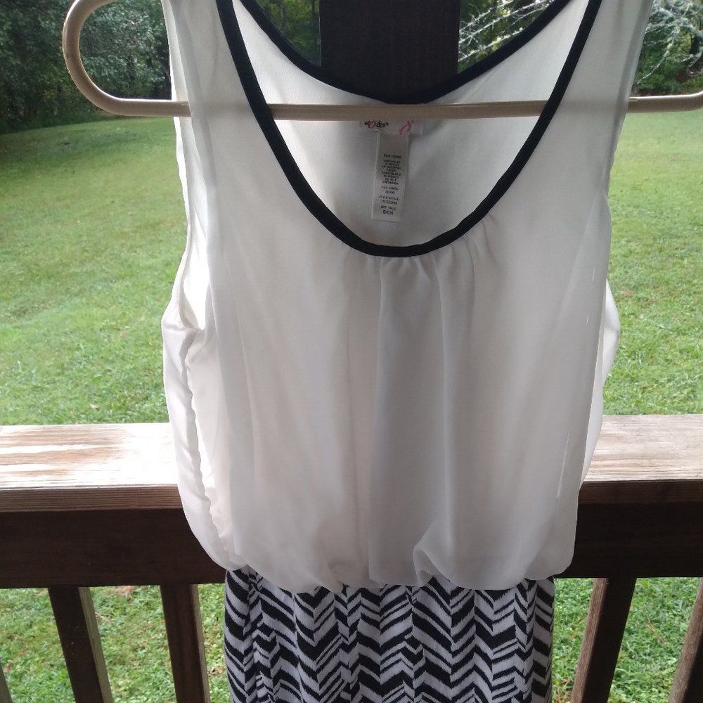 Lester Dress mini  S womens  black and white